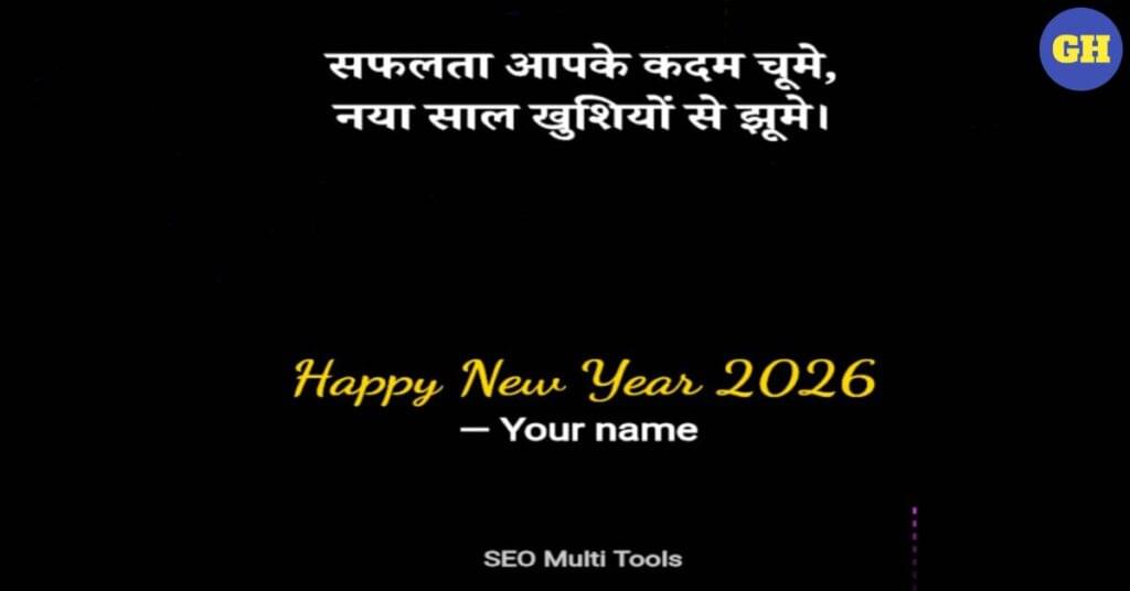 Happy New Year 2026 Wishes Generator